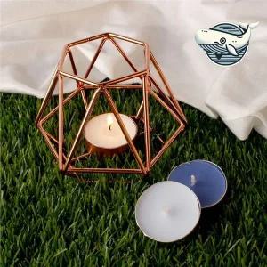 로즈골드 디자인 티라이트 캔들 홀더 인테리어