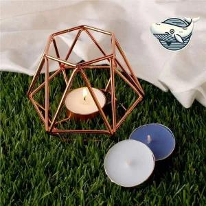 [골드스마일]로즈골드 디자인 티라이트 캔들 홀더 인테리어