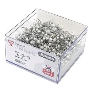 점보 진주핀 JMP/슈파/핀/옷/고정/벽/압정/압침/장식/긴/칼라/압핀/진주/시침/목제/투명/슈파핀/원목/컬러