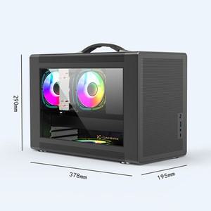 파워 트레인 P60 데스크탑 소형 케이스 휴대용 핸드헬드 Mini-ITX MATX 마더보드 Type-C 인터페이스