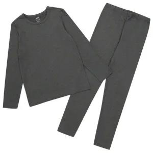 [에스핏]주니어 키즈 베이직 웜스킨 내의내복 상하세트 SJX710UKUN02_DG