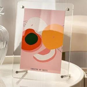 [마이모노샵] 메뉴판 상장 사진 투명 아크릴 액자 프레임 쇼케이스