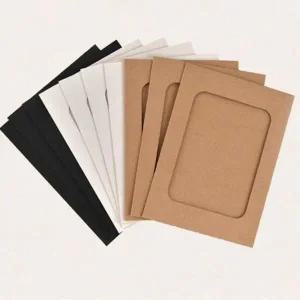 [마이모노샵] 벽장식 사진 크래프트 종이액자 10p 마끈 집게 세트