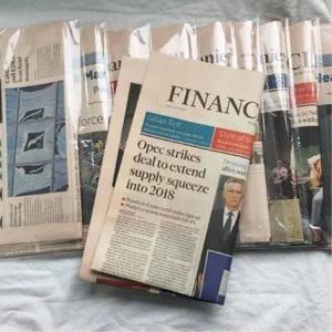 [마이모노샵] 카페 장식 감성 소품 빈티지 영어 영자 신문지 액자