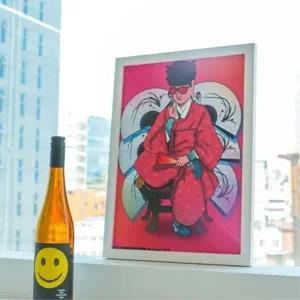 [마이모노샵] 반가사유상 그림 컬러 소품 액자 벽장식 포스터 원룸