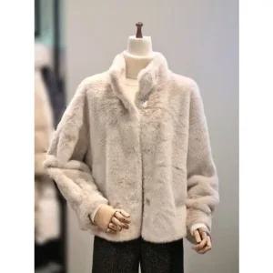 [갤러리아] ab.f.z 하이넥 밍크 페이크퍼 자켓 코트 ACZ4NF01K