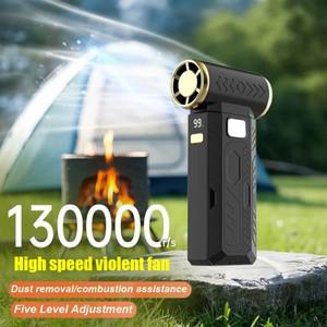 130000RPM 터보 팬 업그레이드  충전식 송풍기 브러시리스 공기 제트 휴대용 먼지 전기 건조기