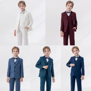 아트박스/교복몰 투버튼 클린컬러 정장 턱시도 풀세트(자켓 양장조끼