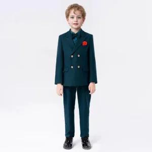 아트박스/교복몰 에반 브레스티드 다크그린 정장 턱시도 풀세트(자켓