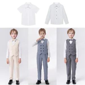 아트박스/교복몰 루이 롤업 댄디 반팔or긴팔셔츠 양장조끼 정장세트