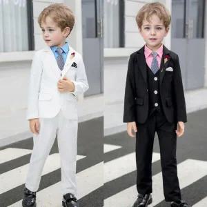 아트박스/교복몰 헨리 싱글버튼 배색행거치프 정장 턱시도 풀세트