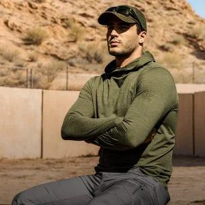 [CQR][한정특가] CQR 자외선차단 쿨링 경량 퀵드라이 긴팔 풀커버 후드티셔츠