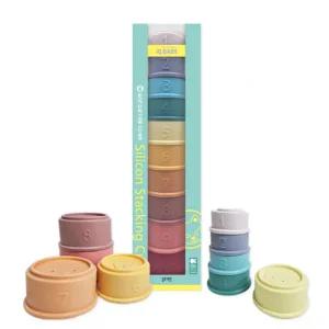 블루래빗 실리콘 컵쌓기 동물 숫자 블록 / 눈 손 협응 발달