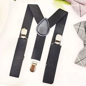 [아우트]무지 멜빵 쥬니어 벨트 베이직코디 블랙