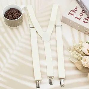 [아우트]용 멜빵 컬러 남자멜빵 아이보리 남성멜빵