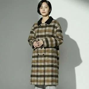 [로코엘라]르모니 카라 체크패턴 울코트