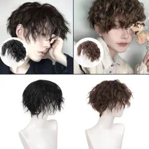 [아우트]남성가발 웨이브가발 남자가발 부분가발