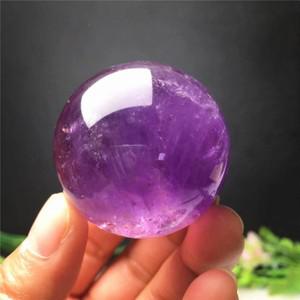 6cm 자연 가디언 자수정 공 원시 보석  공예 수집 보라색 석영 크리스탈 스톤 구 치유 홈 인테리어 호환