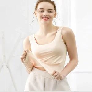 [피커]끈나시 모달 U넥 심리스 이너 여자여름티셔츠 3컬러