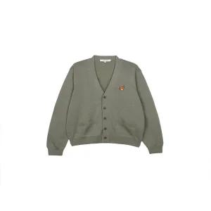 메종키츠네 남여공용 폭스 헤드 메리노 레귤러 가디건 로렐 그린 PM00501KT1181-P131