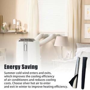 업그레이드된 휴대용 에어컨 호스 커버 랩 절연 Ac 슬리브 먼지 공기 천 플레이트, 배출구 파이프 튜브