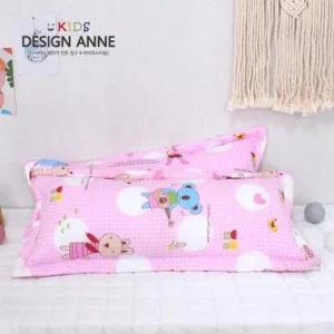 디자인엔 순면 앙팡 아동솜베개30x70-핑크