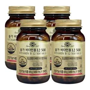 솔가 비타민B12 500 640mgX100정X4개_23276521