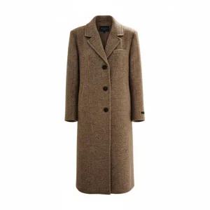 [롯데백화점]abfz 테일러드카라넥 헤링본패턴 롱코트 ADZ4QC01K