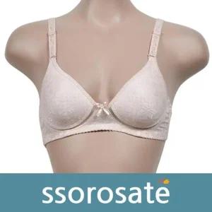 [피커]은은한 플라워패턴 A컵 노와이어 인견브라 R1605