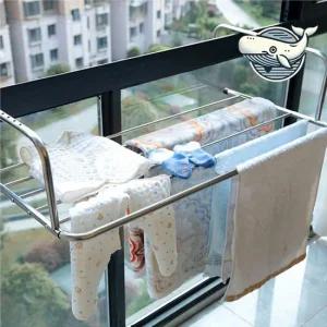 다용도 접이식 빨래건조대 베란다 옷걸이 실내 창틀건조대 베란다빨래건조대 이불건조대