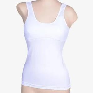 [피커]백색 러닝 브라캐미솔 캡나시 런닝브라