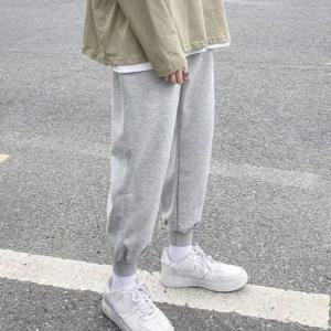 남성 트레이닝복 하의 죠거팬츠 심플한 무지 바지 남성스판반지