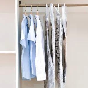 진공압축팩 옷걸이형 롱패딩 입체특대형 옷장정리 부 옷압축팩 진공압축팩 압축팩