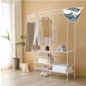 편리한 수납 조립형 행거 수납용 올인원 조립식행거 DIY행거 옷걸이행거 조립식옷장