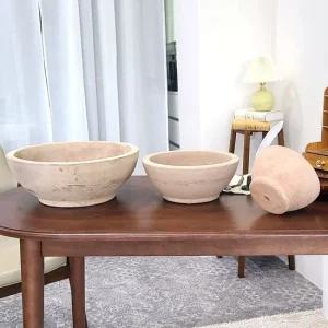 테라원 빈티지 아쿠아 토분 KV53 와이드분재 3개 셋트 와이드분재토분 빈티지아쿠아토분