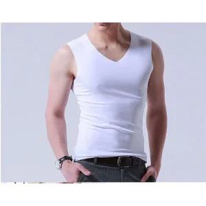 [피커]빅사이즈 남성용 V넥 나시 아이스 쿨 런닝