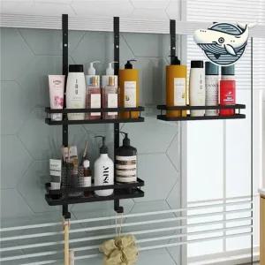 편리한 욕실 수납선반 화장실 걸이형 다용도 샤워부스선반 욕실수납 욕실수납랙