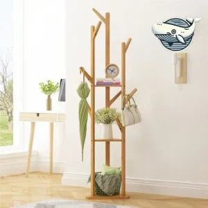 원목 멀티 수납 행거 집안 정리대 트리플 우드행거 스탠드행거 스탠드옷걸이 원목행거