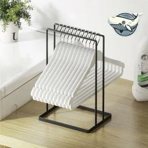 깔끔한 수납 철제 옷걸이 정리대 다용도 수납 옷걸이거치대 철제옷걸이거치대 세탁실정리