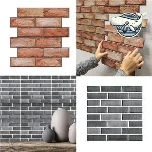 세련된 컬러 벽면 스티커 아늑한 실내 포인트 벽지스티커 포인트벽지 셀프시공 폼블럭