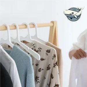 비즈니스 옷걸이 논슬립 밴딩 의류 보관용 걸이 화이트옷걸이 인테리어옷걸이 어깨끈거치