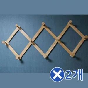 고급 자바라옷걸이-대x2개 방문옷걸이 자취방옷정리 가방거치대 가방보관 넥타이걸이