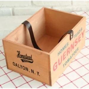 손잡이 우드박스 수납함 라이프바스켓