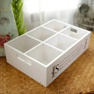 6칸 화이트 수납 박스 라이프바스켓