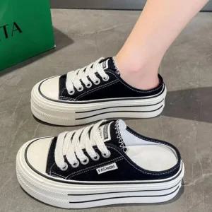 [피커]데일리 스트릿룩 슬리퍼구두 여성 통굽 스니커즈 뮬