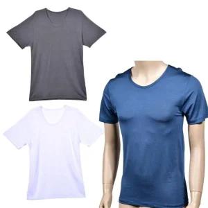 [피커]인견 남자여름쿨티셔츠 반팔 쿨러닝 U넥 메리야스