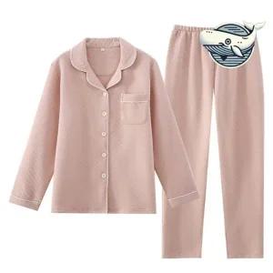 부드러운 순면 커플 겨울 긴팔 수면 파자마 겨울잠옷 수면잠옷 잠옷세트 신혼부부잠옷 파자마 누빔잠옷 커