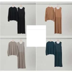 KW7 캐시미어 메리노울 니트투피스중 원피스