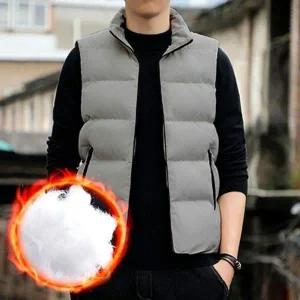 조끼패딩 남자 하이넥 조끼 패딩조끼 겨울 웰론 다운점퍼 웰론 패딩 3컬러 남자 겨울 베스트 조끼