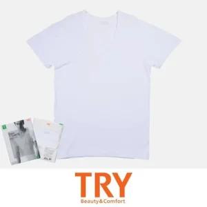 [피커]빅사이즈 남성 반팔런닝 u넥 런닝 (트라이)면100